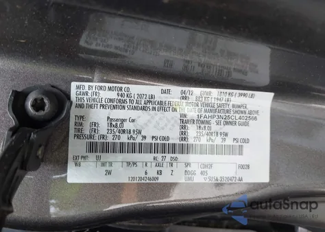 2012 Ford Focus Titanium from USA, damaged, VIN 1FAHP3N25CL402566